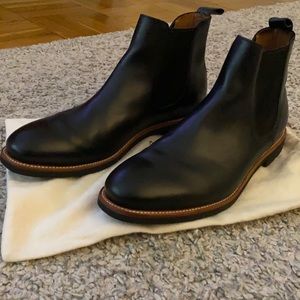 J Crew Kenton Boot, Black Leather, 10.5